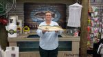 Tonya Batten, of Morehead City, with an upper-slot red drum that she landed in a Morehead-area creek after it struck a mud minnow under a float rig. Photo courtesy of Chasin' Tails Outdoors.