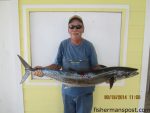 Wilson Cole with a 22 lb. king mackerel that bit a live bait off Cherry Grove Pier.