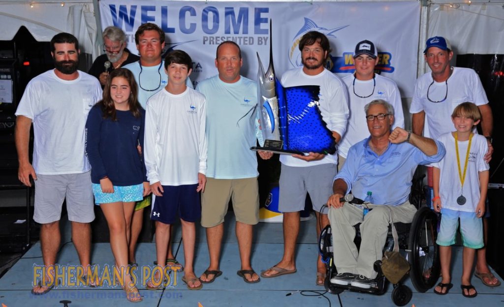 Capt. Lee Smith and the "Carterican" crew took first place at the 2015 Bart Boys and Girls Club Billfish Tournament with 1600 points they accumulated by releasing a pair of sailfish on each of the event's two fishing days.